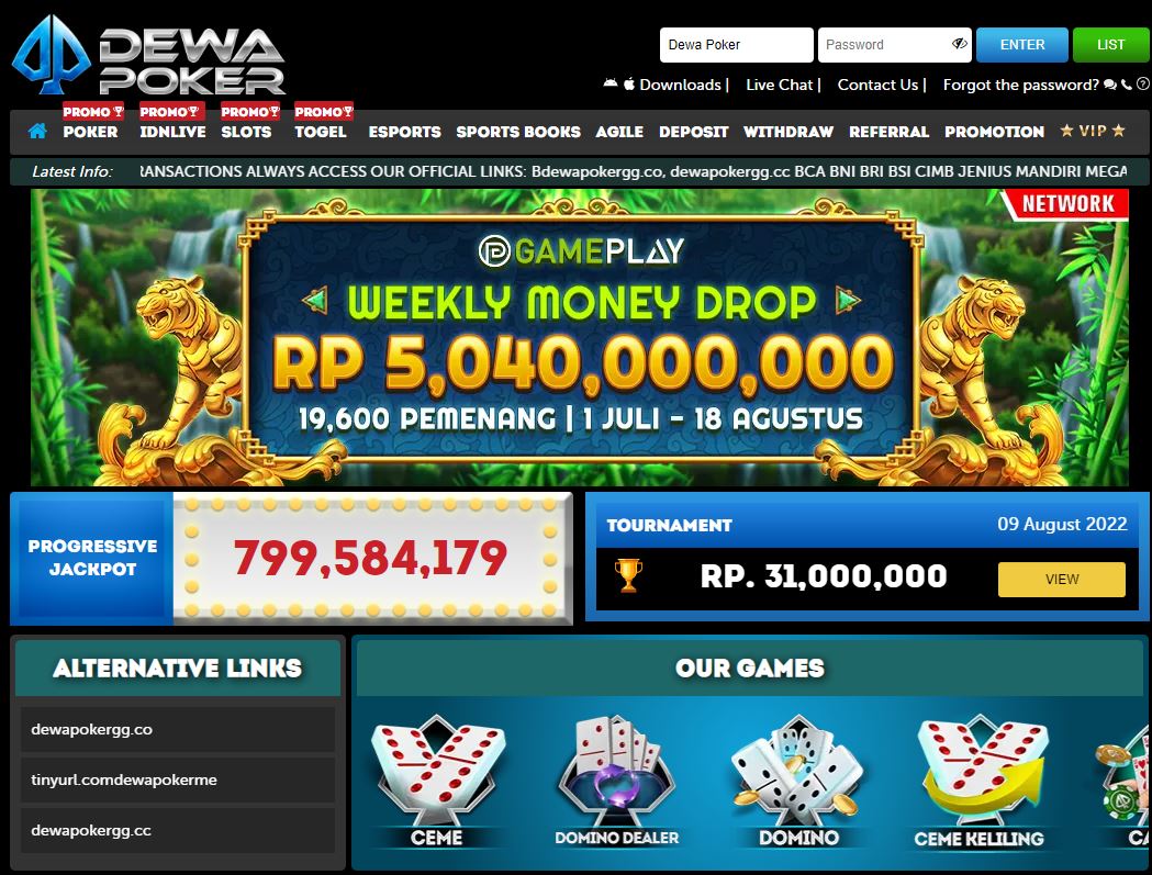 Dewa Poker Online Gambling