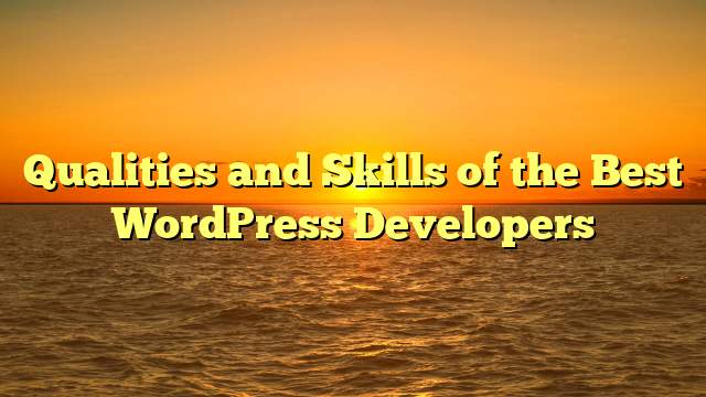 Qualities and Skills of the Best WordPress Developers