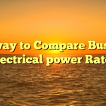 The way to Compare Business Electrical power Rates