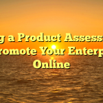 Using a Product Assessment to Promote Your Enterprise Online
